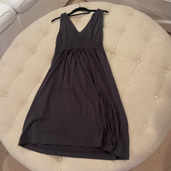 Jcrew women’s navy/grey cotton sleeveless dress with v neckline - Picture 5 of 9